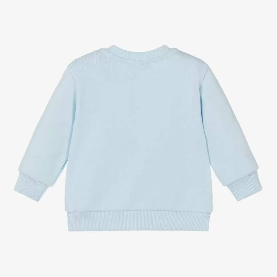 Dolce amp; Gabbana Boys Pale Blue Cotton Sweatshirt^ Tops