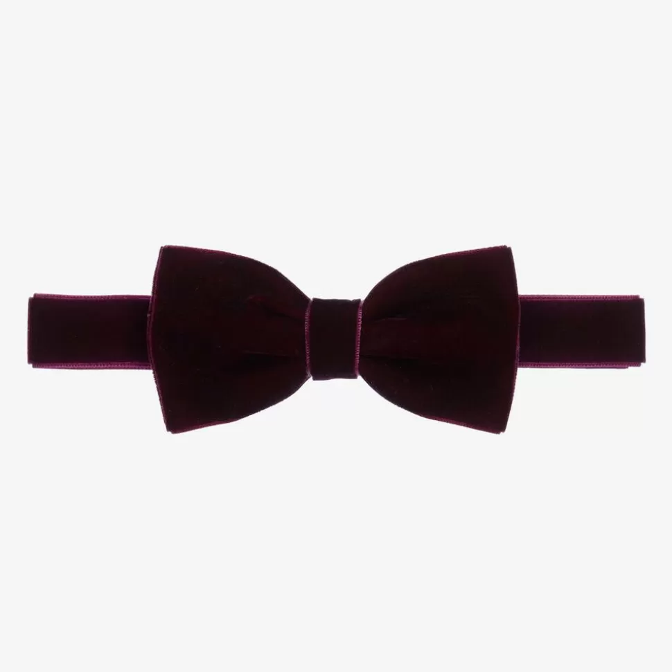 Milledeux Boys Purple Velvet Bow Tie (10cm)^BOY Clothing Accessories