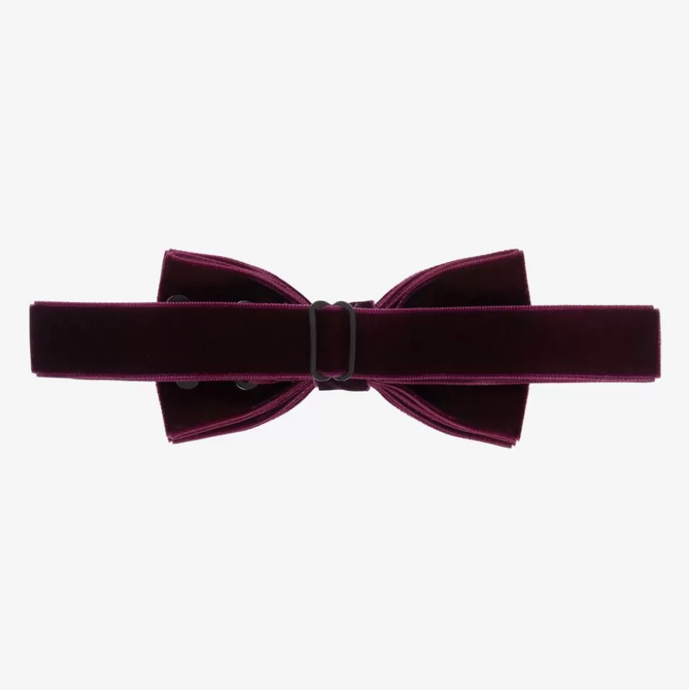 Milledeux Boys Purple Velvet Bow Tie (10cm)^BOY Clothing Accessories