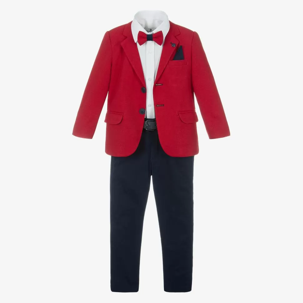 Beau KiD Boys Red & Blue Suit^BOY Suits