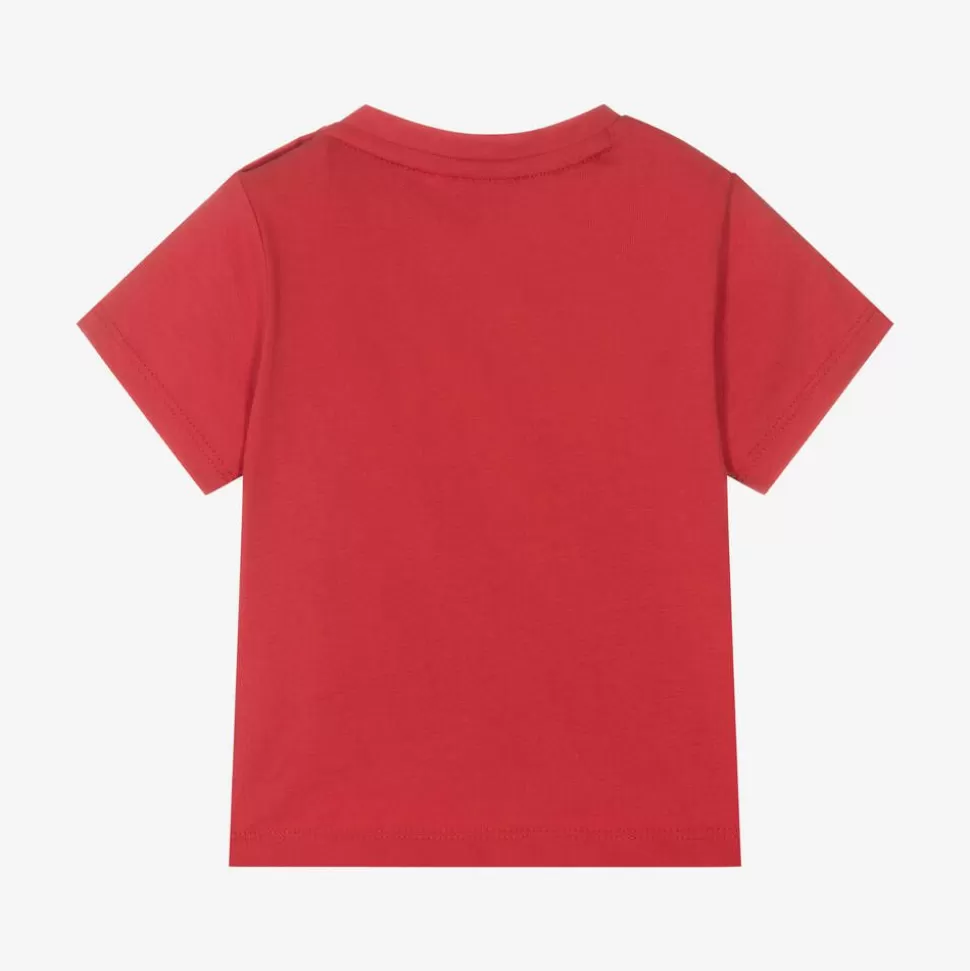 BOSS Boys Red Cotton T-Shirt^BOY Tops