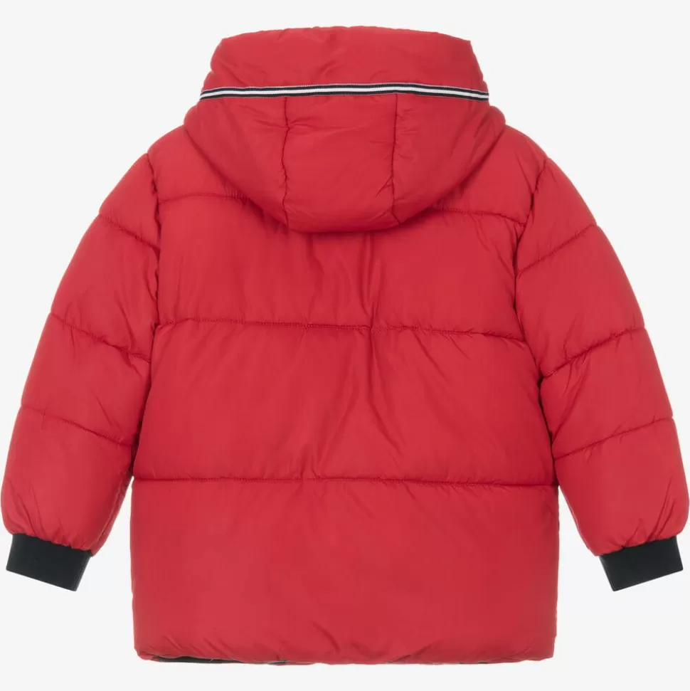 Mayoral Boys Red Hooded Puffer Coat^BOY Coats & Jackets
