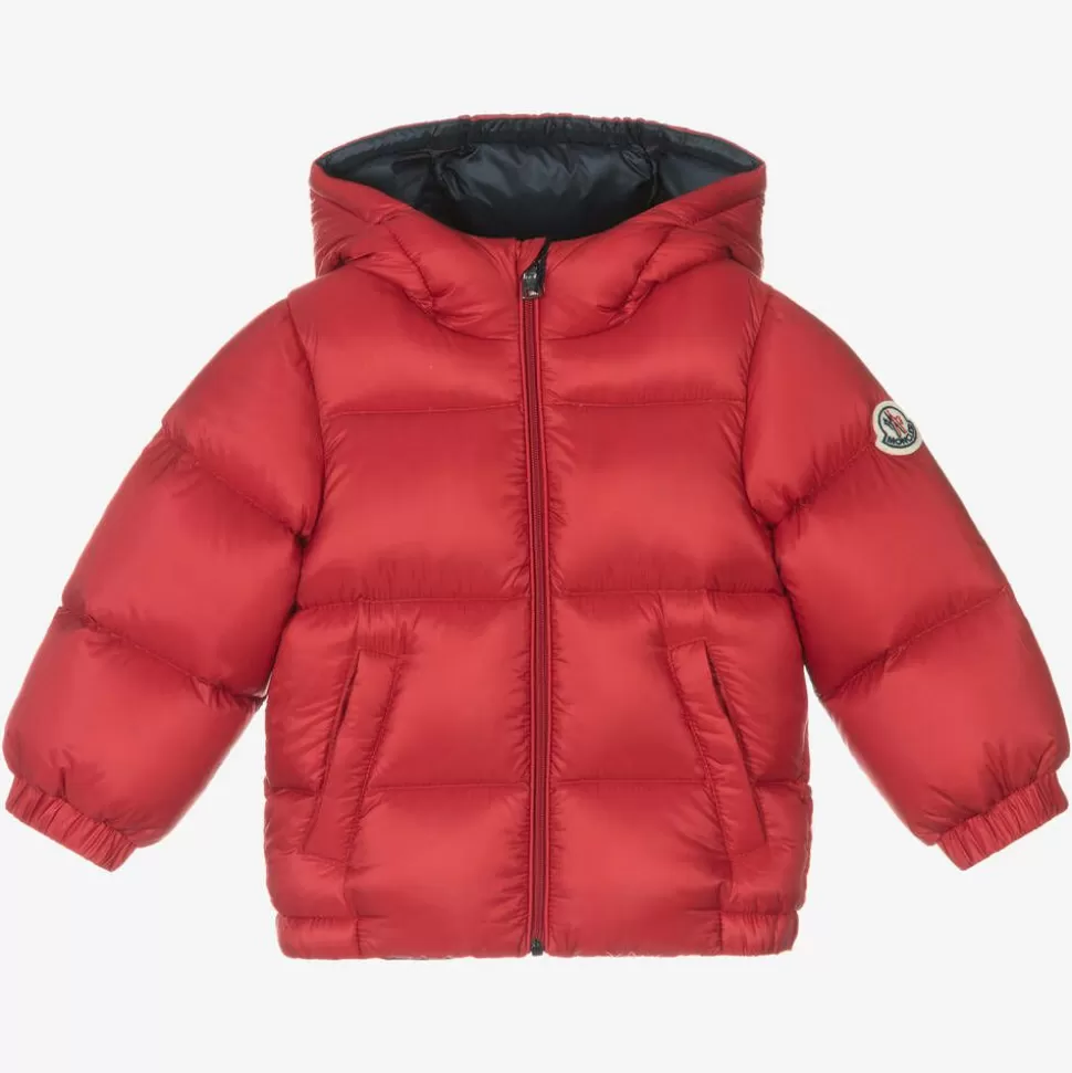 Moncler Enfant Boys Red New Macaire Down Padded Jacket^BOY Coats & Jackets