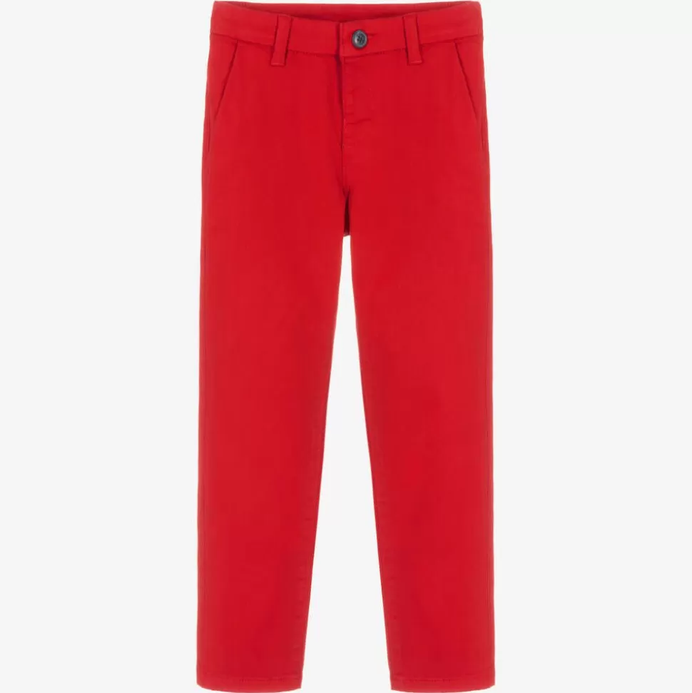Mayoral Boys Red Slim Fit Chino Trousers^BOY Trousers