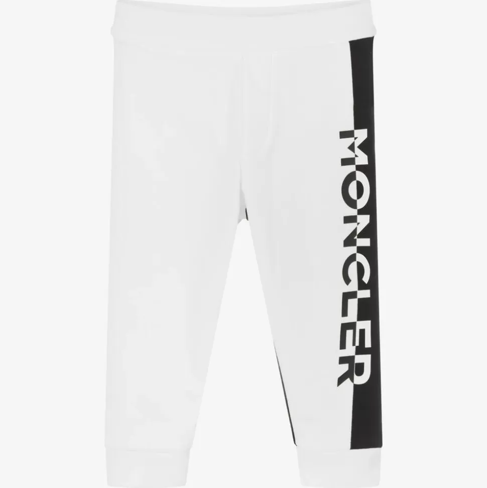 Moncler Enfant Boys White & Black Joggers^BOY Trousers