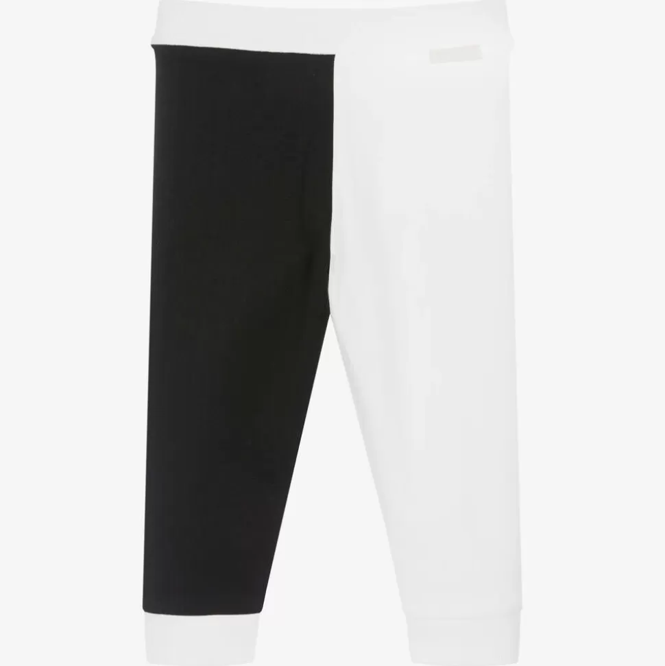 Moncler Enfant Boys White & Black Joggers^BOY Trousers