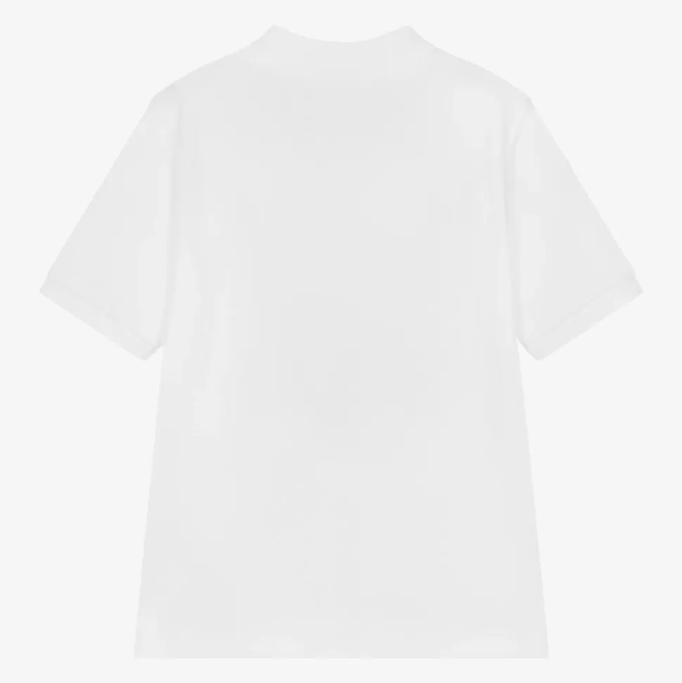 BOSS Boys White Cotton Polo Shirt^BOY Tops
