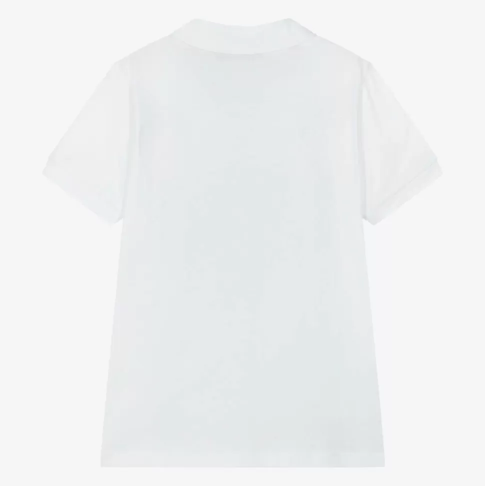 AIGNER Boys White Cotton Polo Shirt^BOY Tops