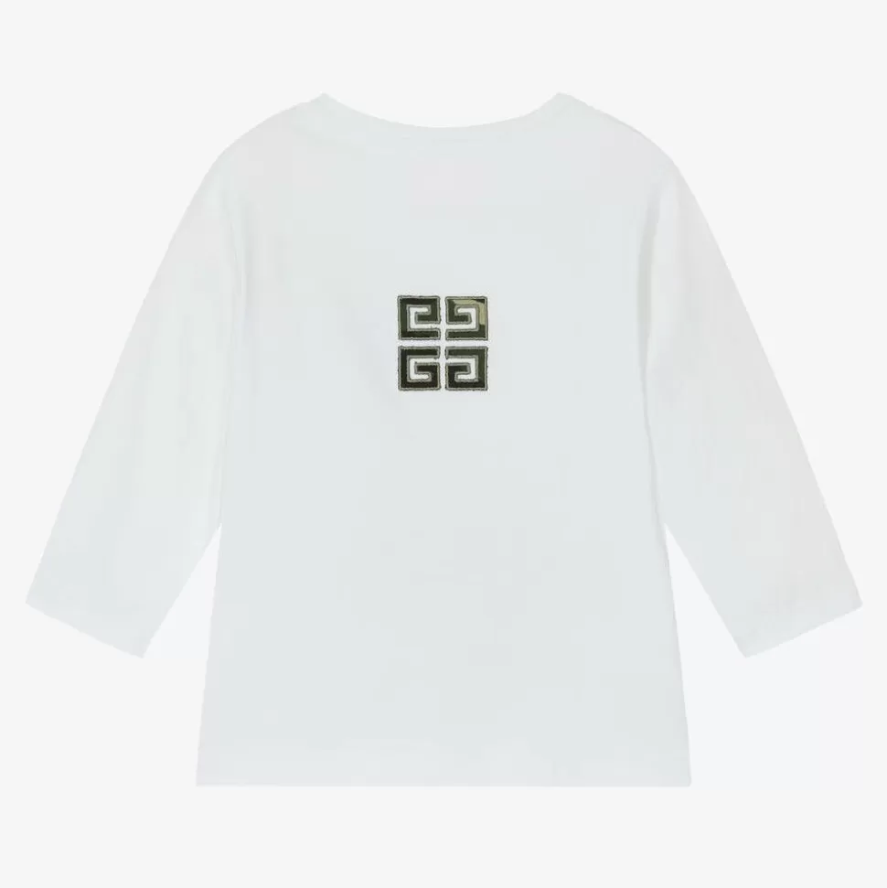 Givenchy Boys White Cotton Top^BOY Tops