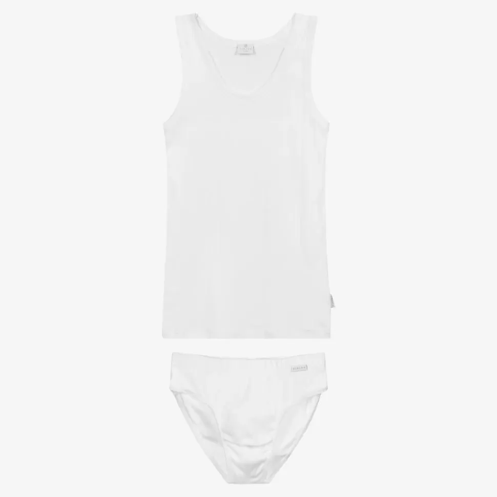 Diacar Boys White Cotton Top & Pants Set^BOY Underwear