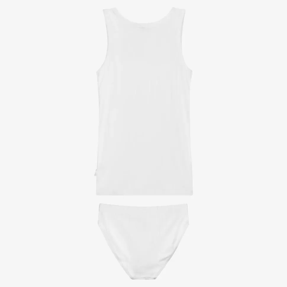 Diacar Boys White Cotton Top & Pants Set^BOY Underwear