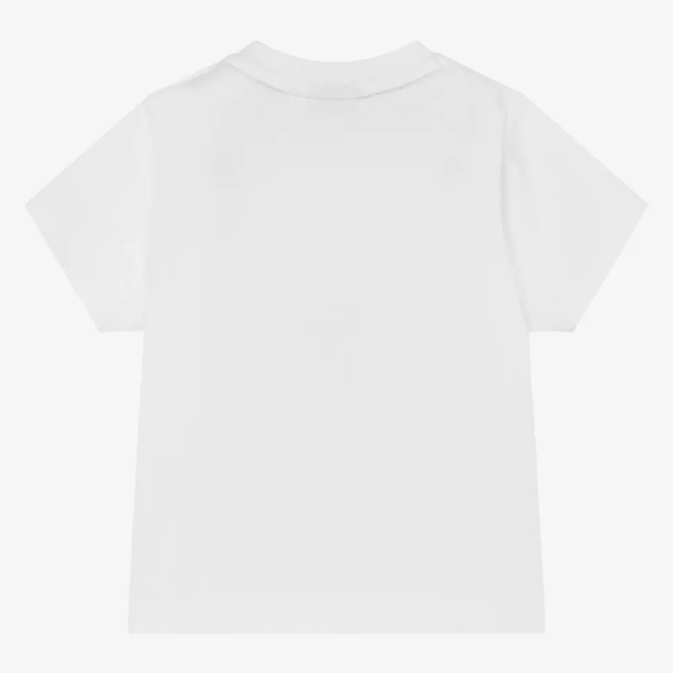 BOSS Boys White Cotton T-Shirt^BOY Tops