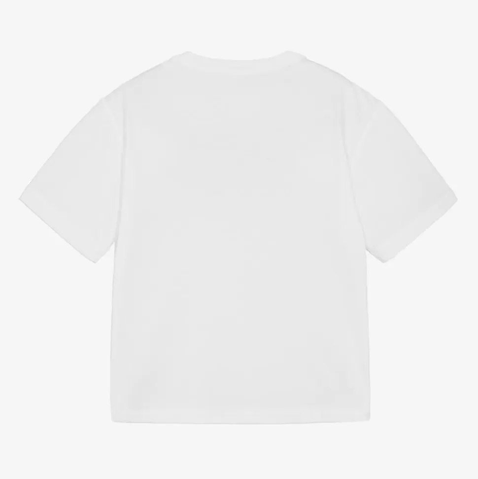 Dolce amp; Gabbana Boys White Cotton T-Shirt^BOY Tops