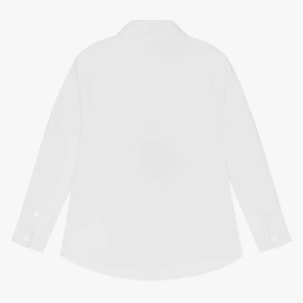Mayoral Boys White Cotton Twill Shirt^BOY Tops
