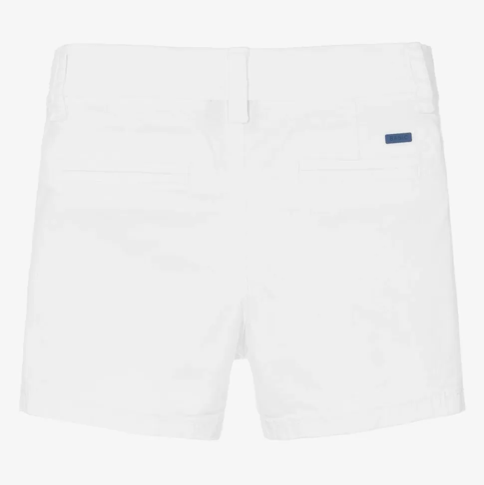 Mayoral Boys White Cotton Twill Shorts^ Shorts