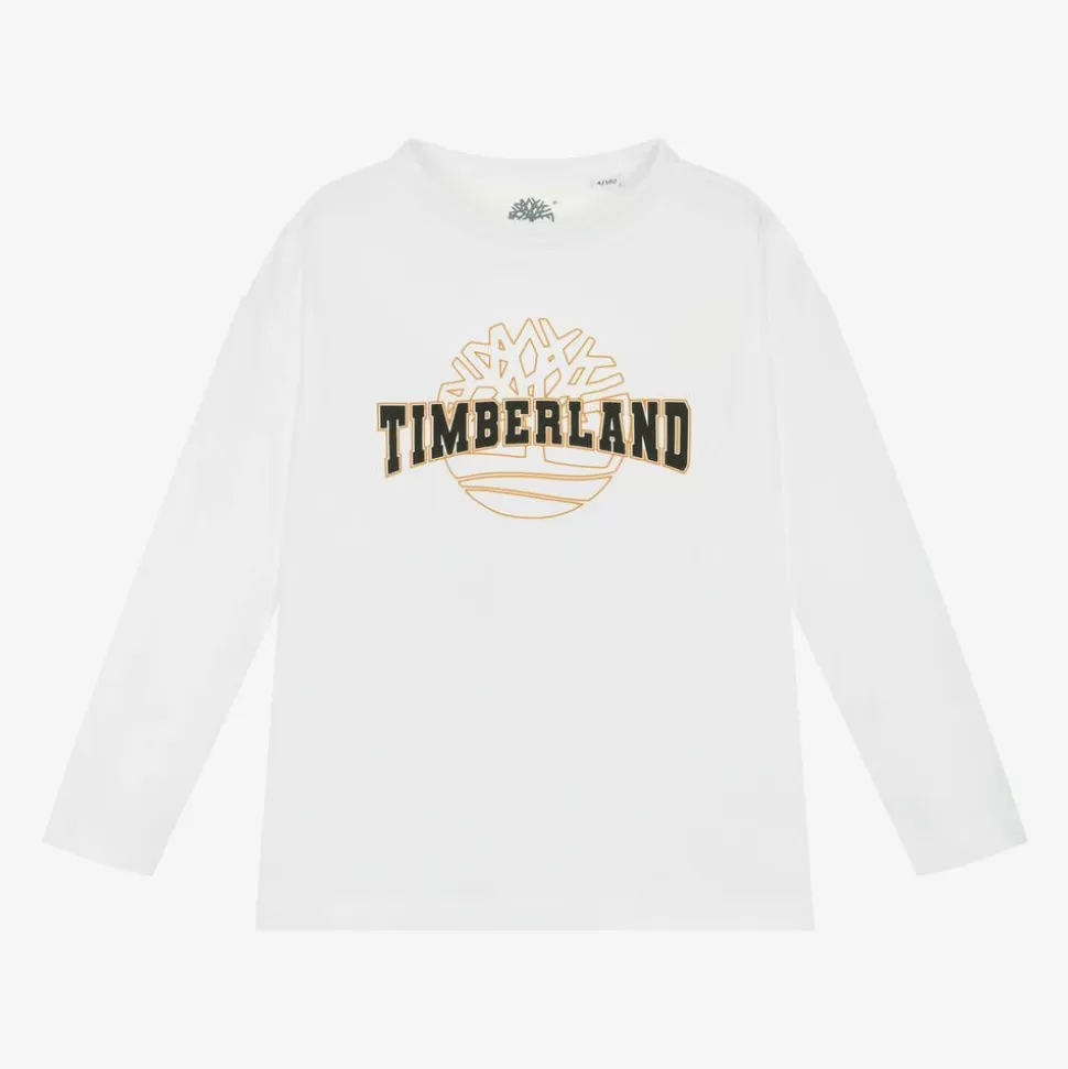 Timberland Boys White Organic Cotton Top^BOY Tops
