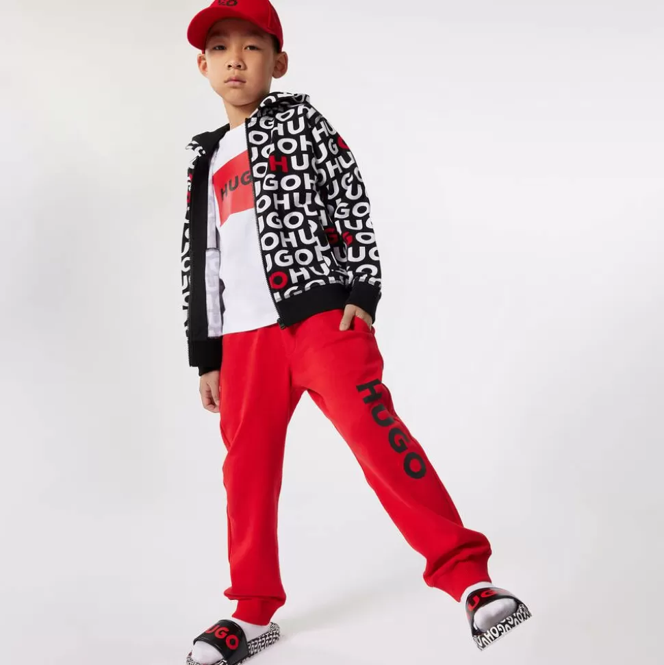 HUGO Boys White Organic Cotton T-Shirt^BOY Tops