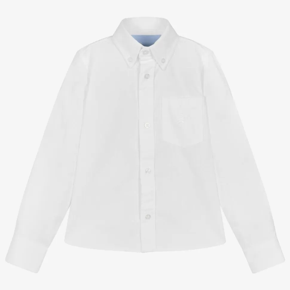 Dr. Kid Boys White Oxford Cotton Shirt^BOY Tops