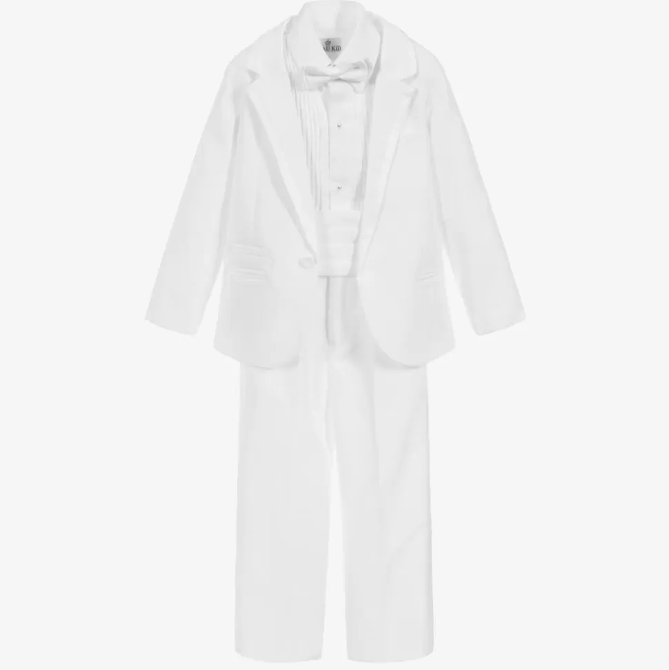 Beau KiD Boys White Tuxedo Suit^BOY Suits