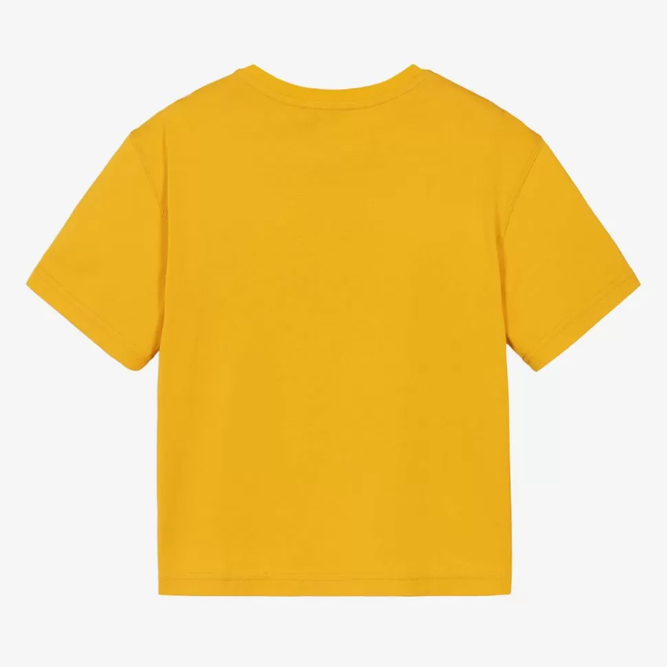 Dolce amp; Gabbana Boys Yellow Cotton T-Shirt^BOY Tops
