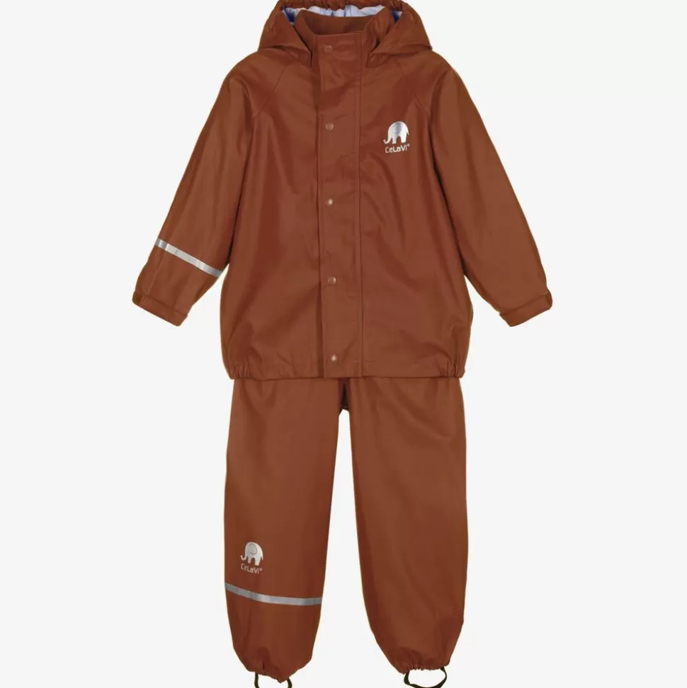 CeLaVi Brown 2 Piece Rainsuit^BOY Coats & Jackets | Coats & Jackets