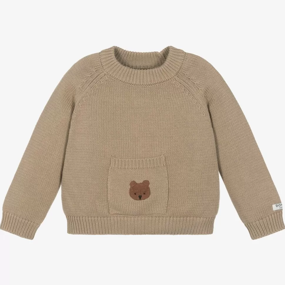 Donsje Brown Cotton Teddy Bear Sweater^BOY Tops | Tops