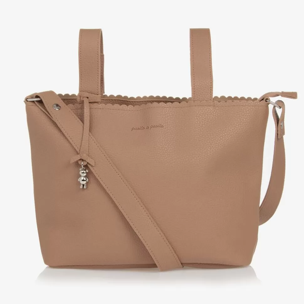 Pasito a Pasito Brown Faux Leather Baby Organiser Bag (30cm)^ Gifts