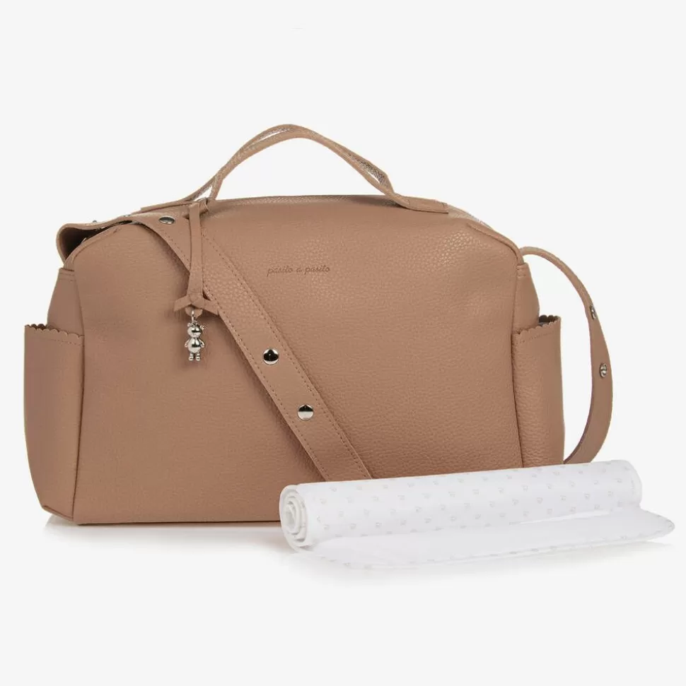 Pasito a Pasito Brown Faux Leather Changing Bag (35cm)^ Gifts