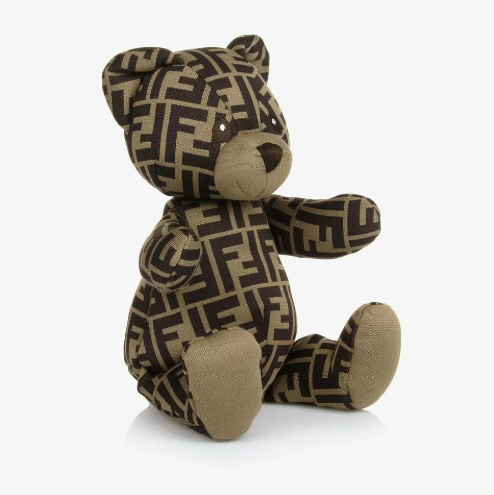 Fendi Brown FF Teddy Bear (35cm)^ Toys