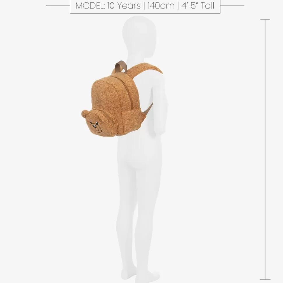 Moschino Baby Brown Fleece Teddy Bear Backpack (25cm)^BOY Bags