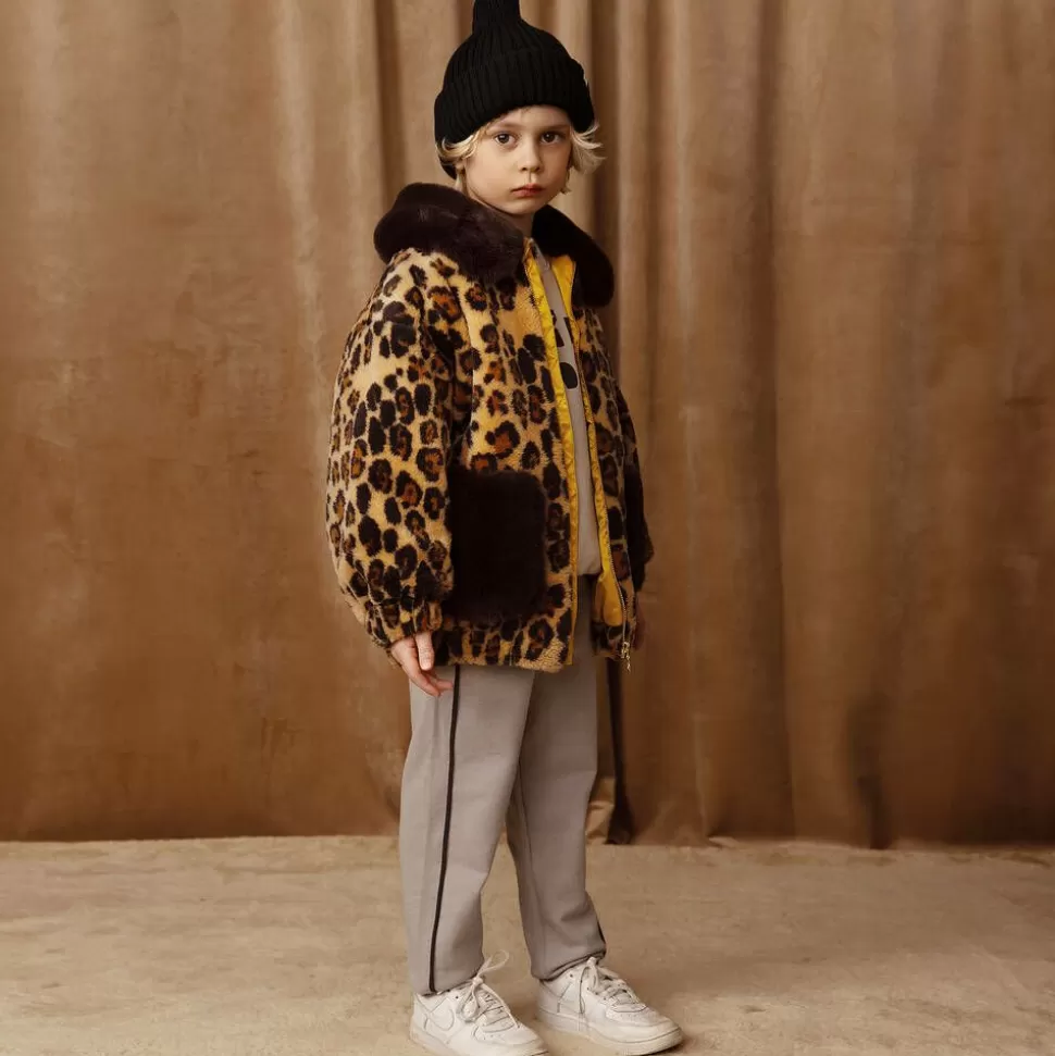 Mini Rodini Brown Leopard Print Faux Fur Jacket^BOY Coats & Jackets | Gifts