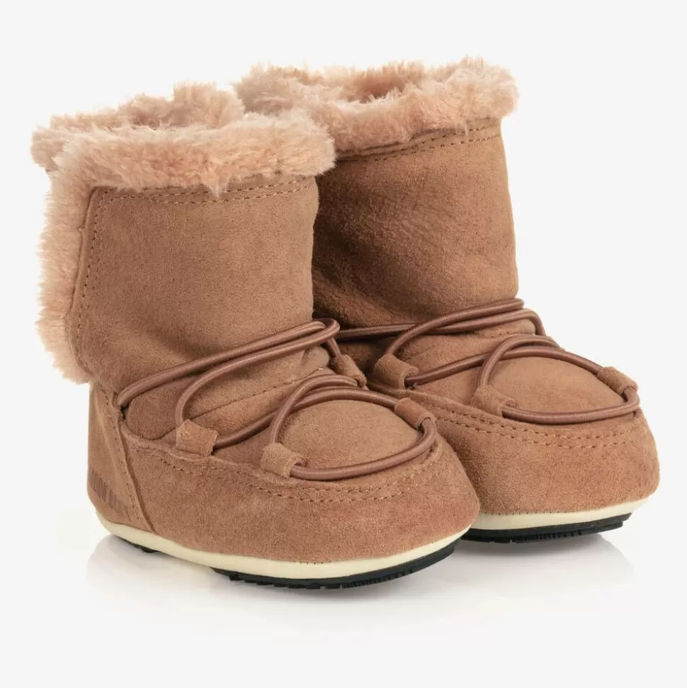 Moon Boot Brown Suede Baby s^BOY Boots | Boots