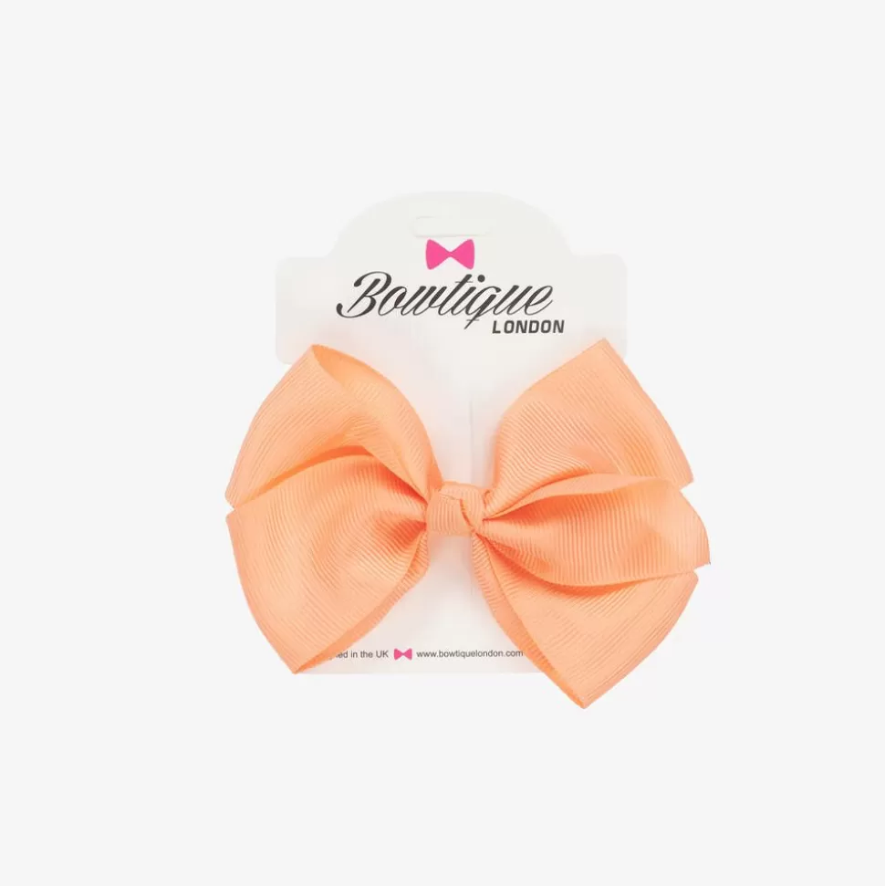 Bowtique London Coral Pink Bow Hair Clip (10cm)^ Hair Accessories