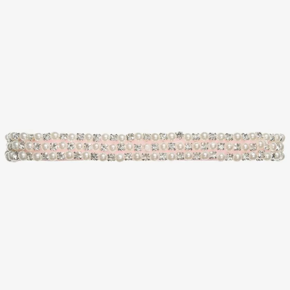 Cute Cute Diamanté & Pearl Bead Headband^ Hair Accessories