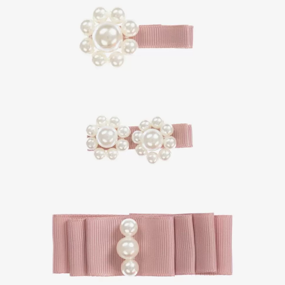 Milledeux Dusky Pink Hair Clips (3 Pack)^ Hair Accessories