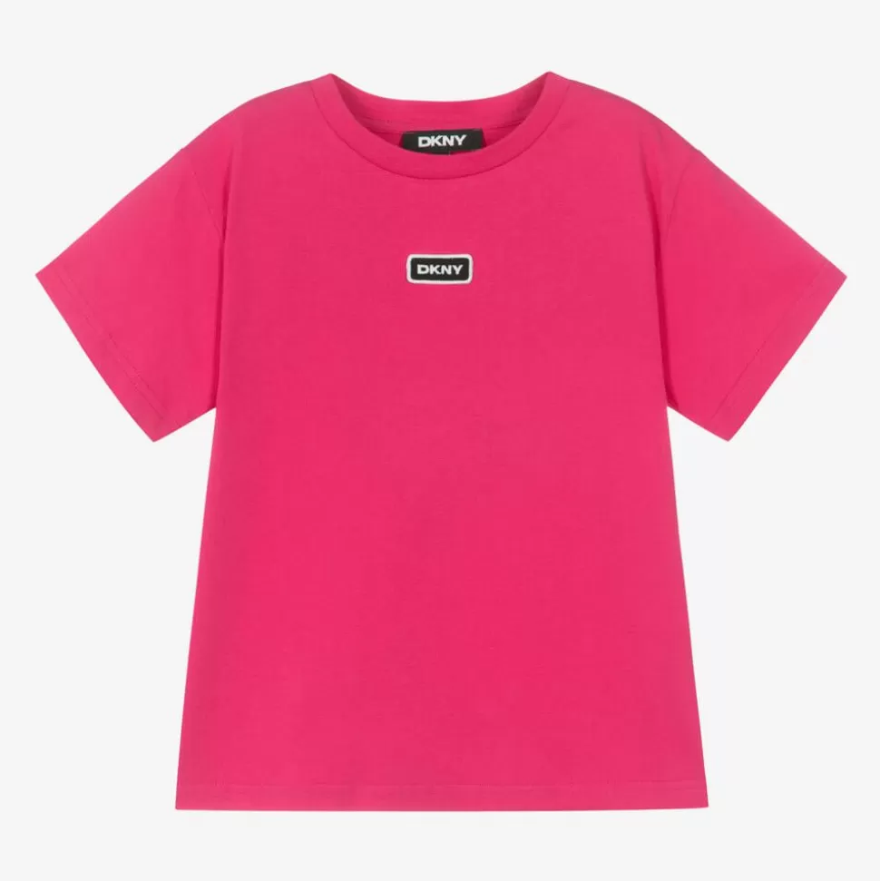 DKNY Fuchsia Pink Organic Cotton T-Shirt^BOY Tops