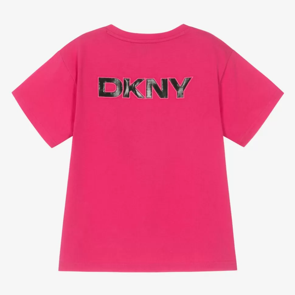 DKNY Fuchsia Pink Organic Cotton T-Shirt^BOY Tops