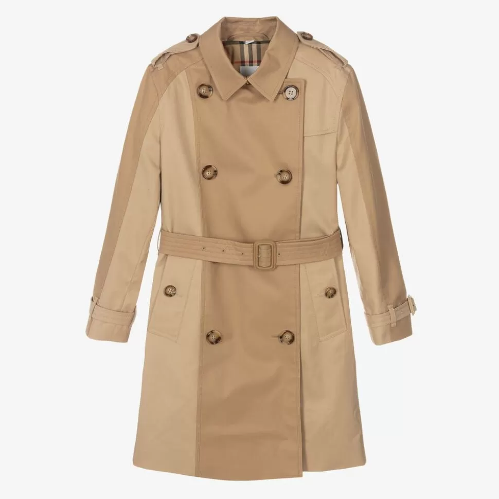 Burberry Girls Beige Anais Trench Coat^ Coats & Jackets