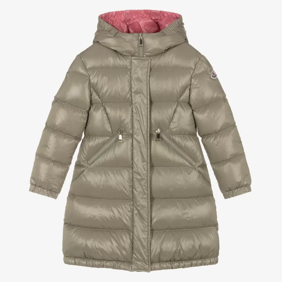 Moncler Enfant Girls Beige Bellevue Down Puffer Coat^ Coats & Jackets