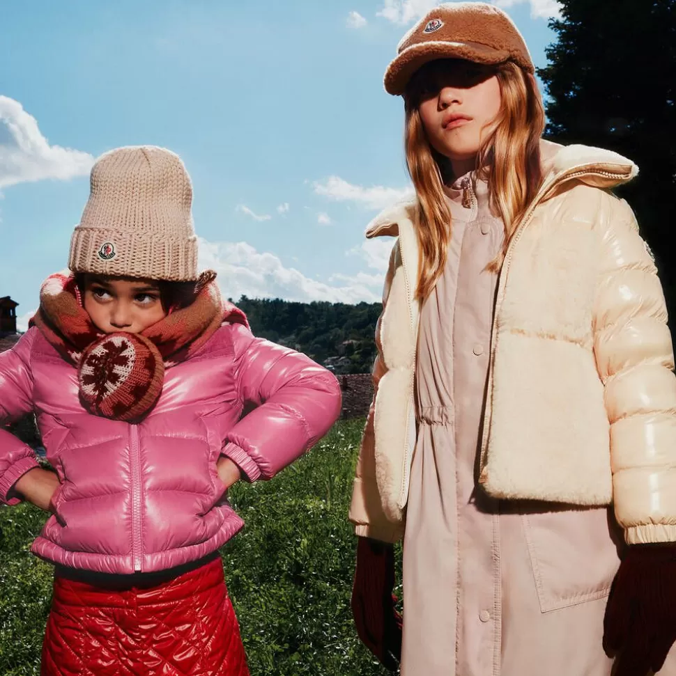 Moncler Enfant Girls Beige Down Padded Amabay Jacket^ Coats & Jackets
