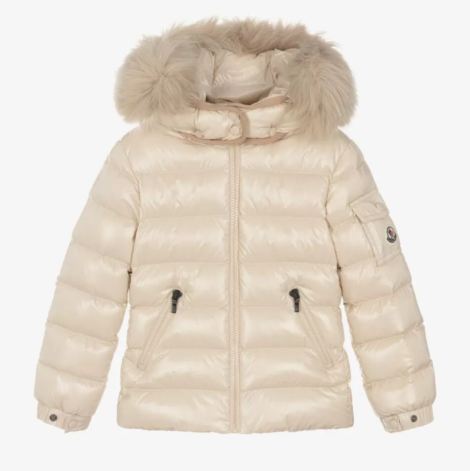 Moncler Enfant Girls Beige Down Padded Badyf Jacket^ Coats & Jackets