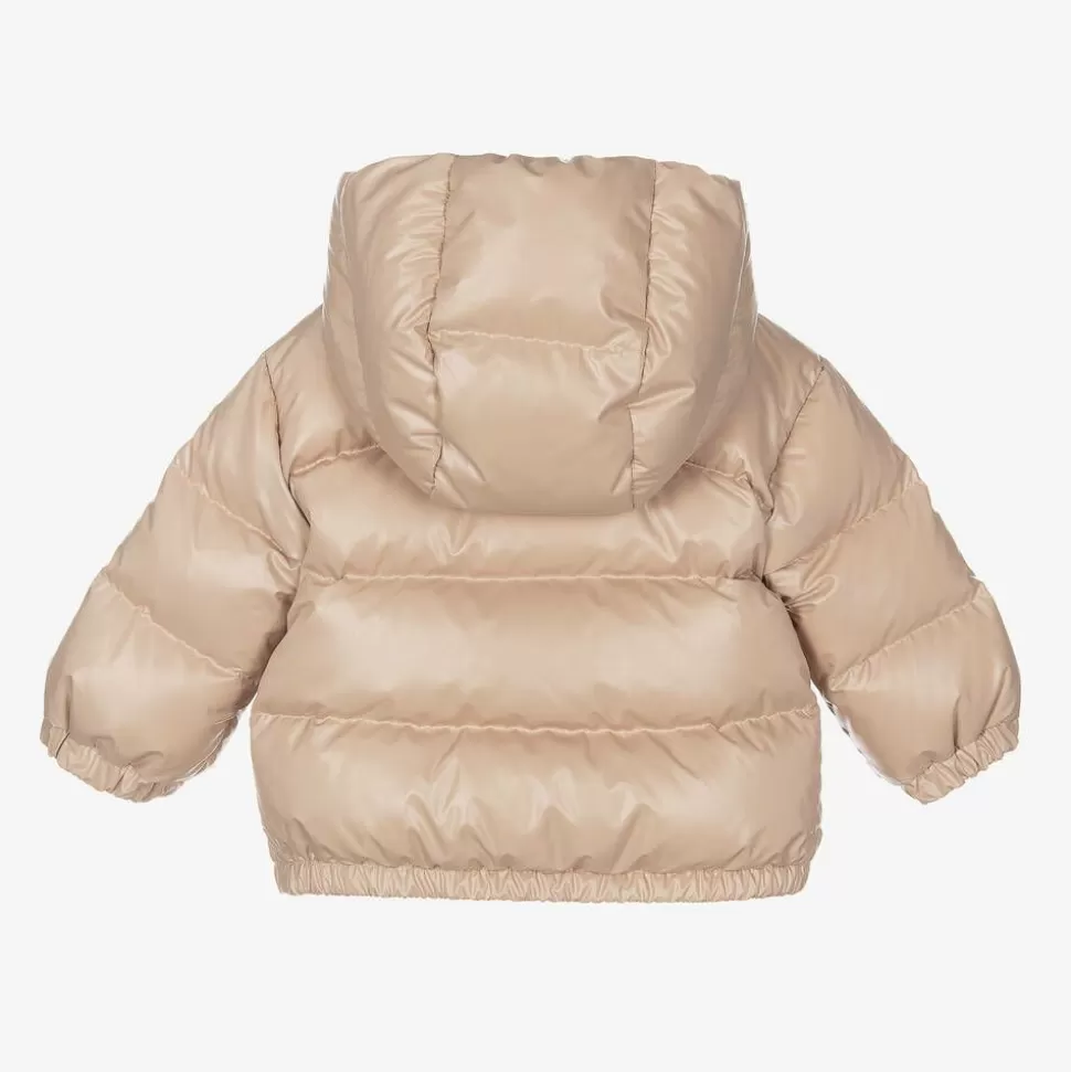 Moncler Enfant Girls Beige Down Padded Bluma Coat^ Coats & Jackets