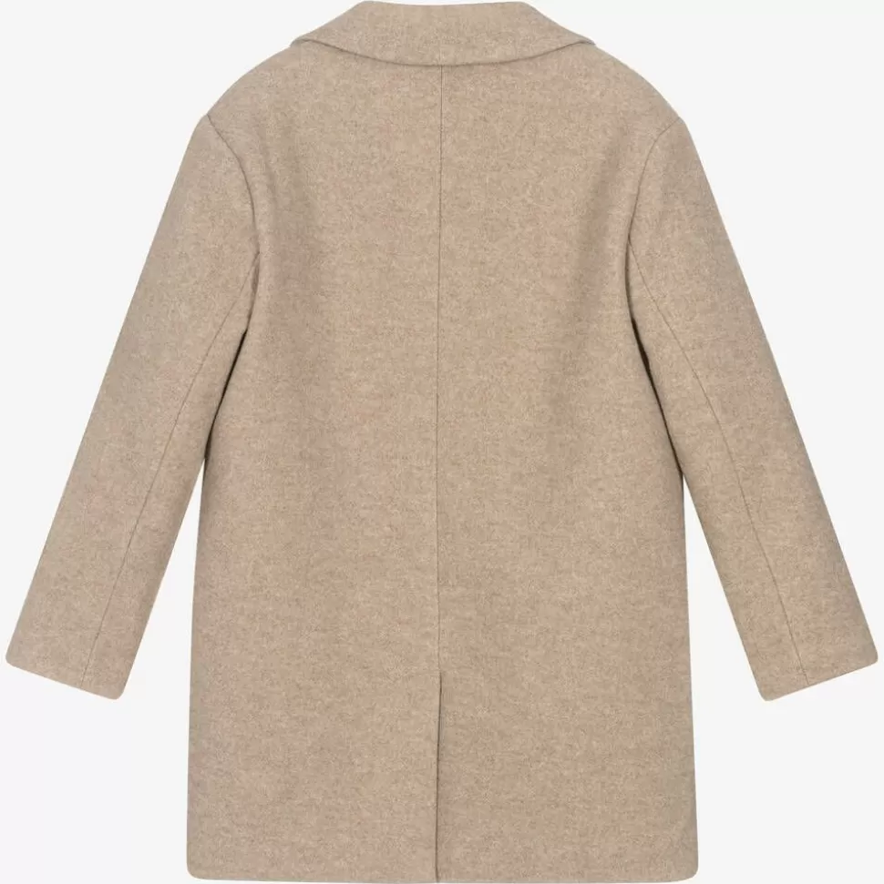 Mayoral Girls Beige Felted Coat^ Coats & Jackets