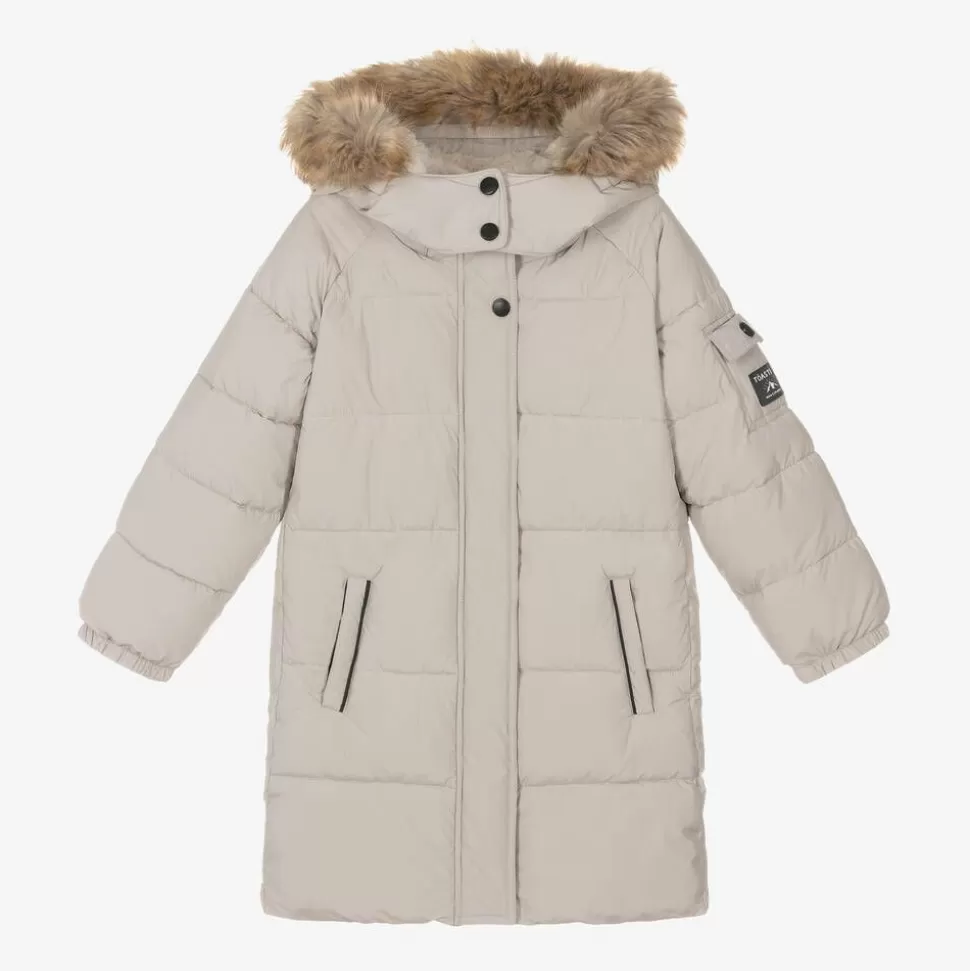 Töastie Girls Beige Hooded Parka Coat^ Coats & Jackets