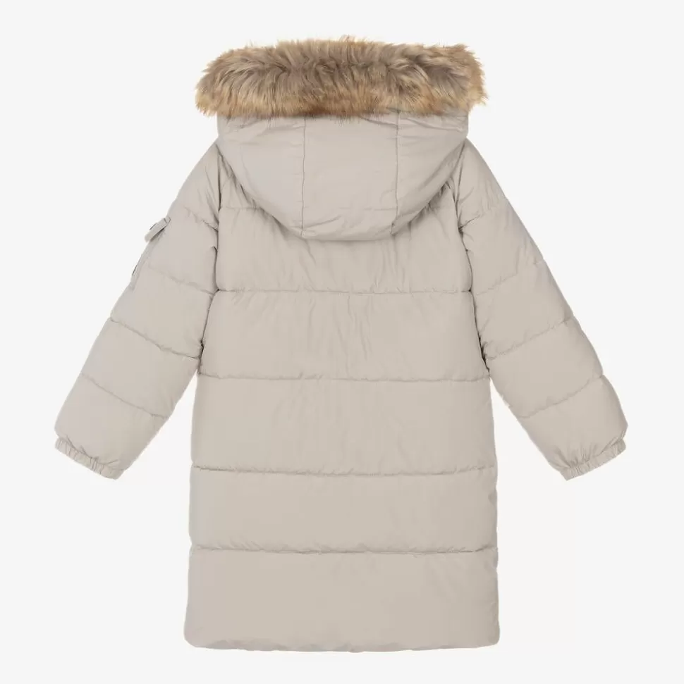 Töastie Girls Beige Hooded Parka Coat^ Coats & Jackets