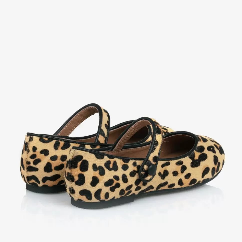 Age of Innocence Girls Beige Leopard Print Bar Shoes^ Bar Shoes | Bar Shoes