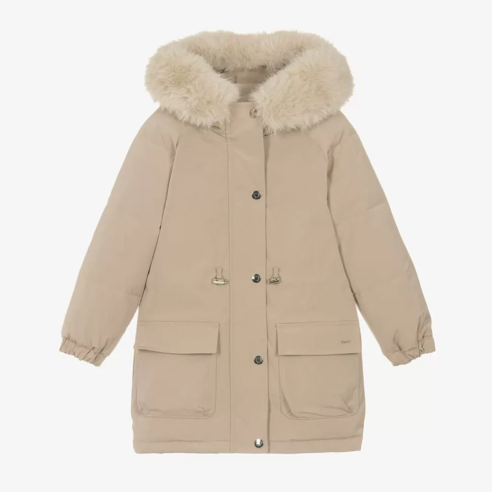 Mayoral Girls Beige Padded Coat^ Coats & Jackets