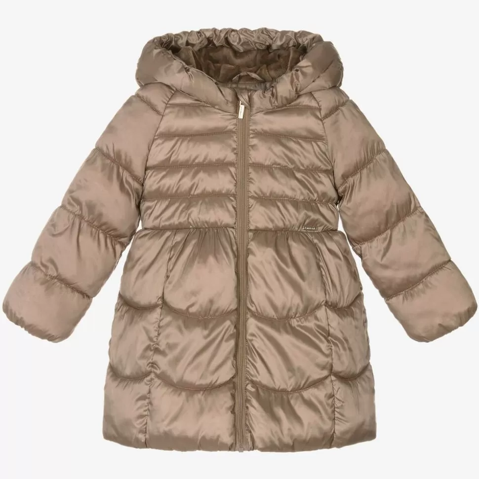 Mayoral Girls Beige Puffer Coat^ Coats & Jackets