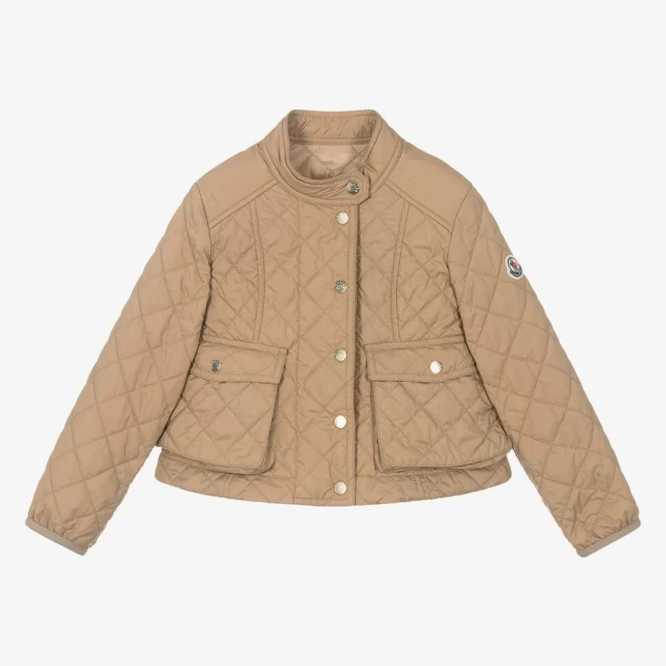 Moncler Enfant Girls Beige Quilted Kamaria Jacket^ Coats & Jackets