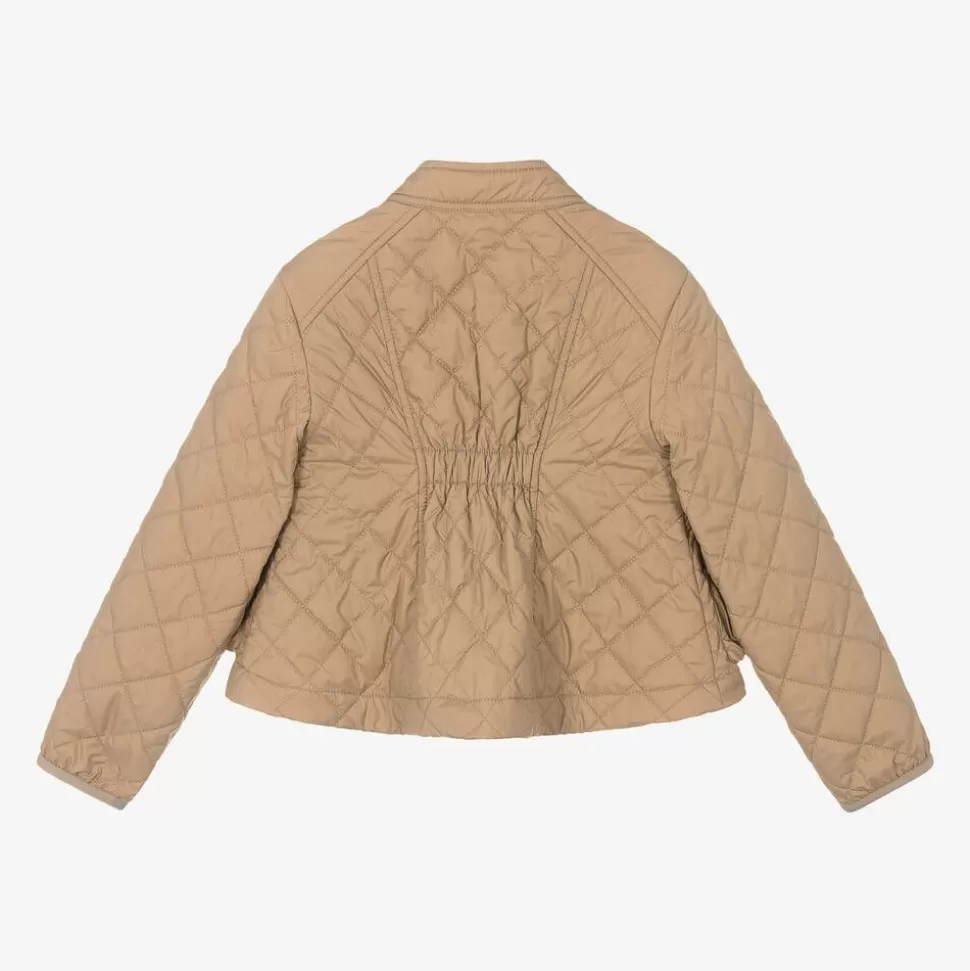 Moncler Enfant Girls Beige Quilted Kamaria Jacket^ Coats & Jackets